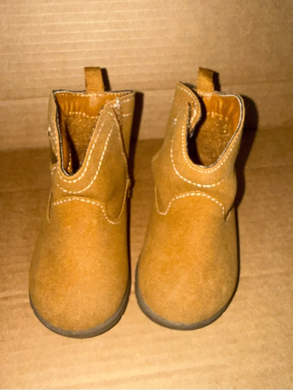 Infant Toddler Carter’s Brown Mabel Cowboy Boots Size Toddler 4 A25